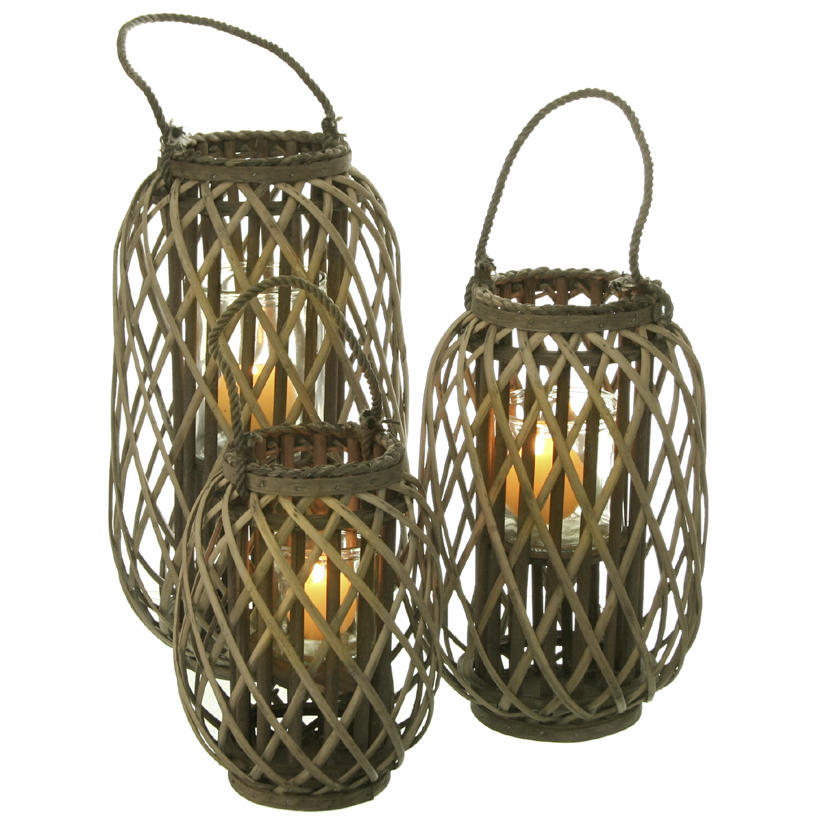 WINDLICHT - Naturfarben/Grau, LIFESTYLE, Holz (28/73cm)