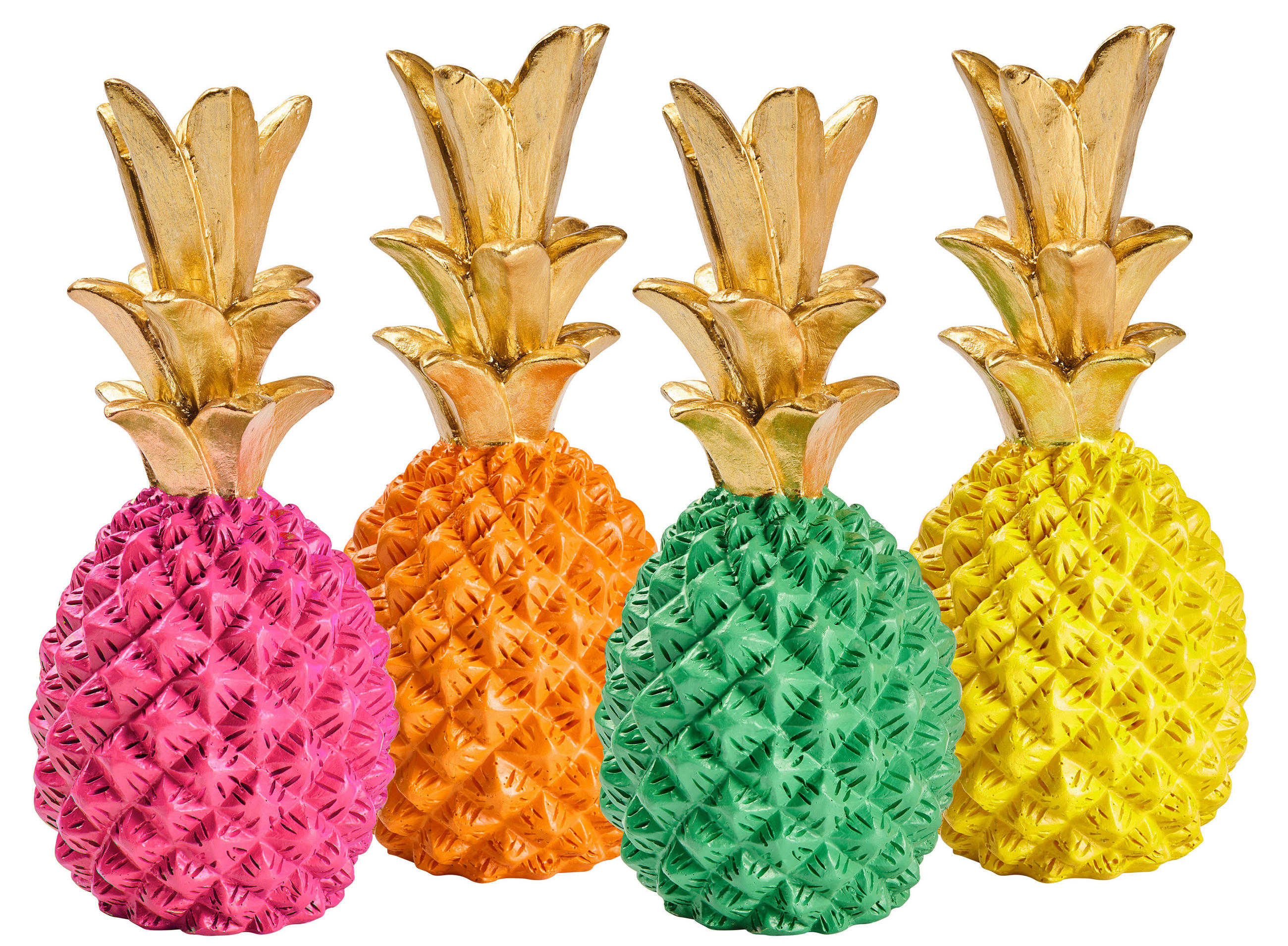 DEKOANANAS - Pink/Gelb, Design, Stein (25cm)