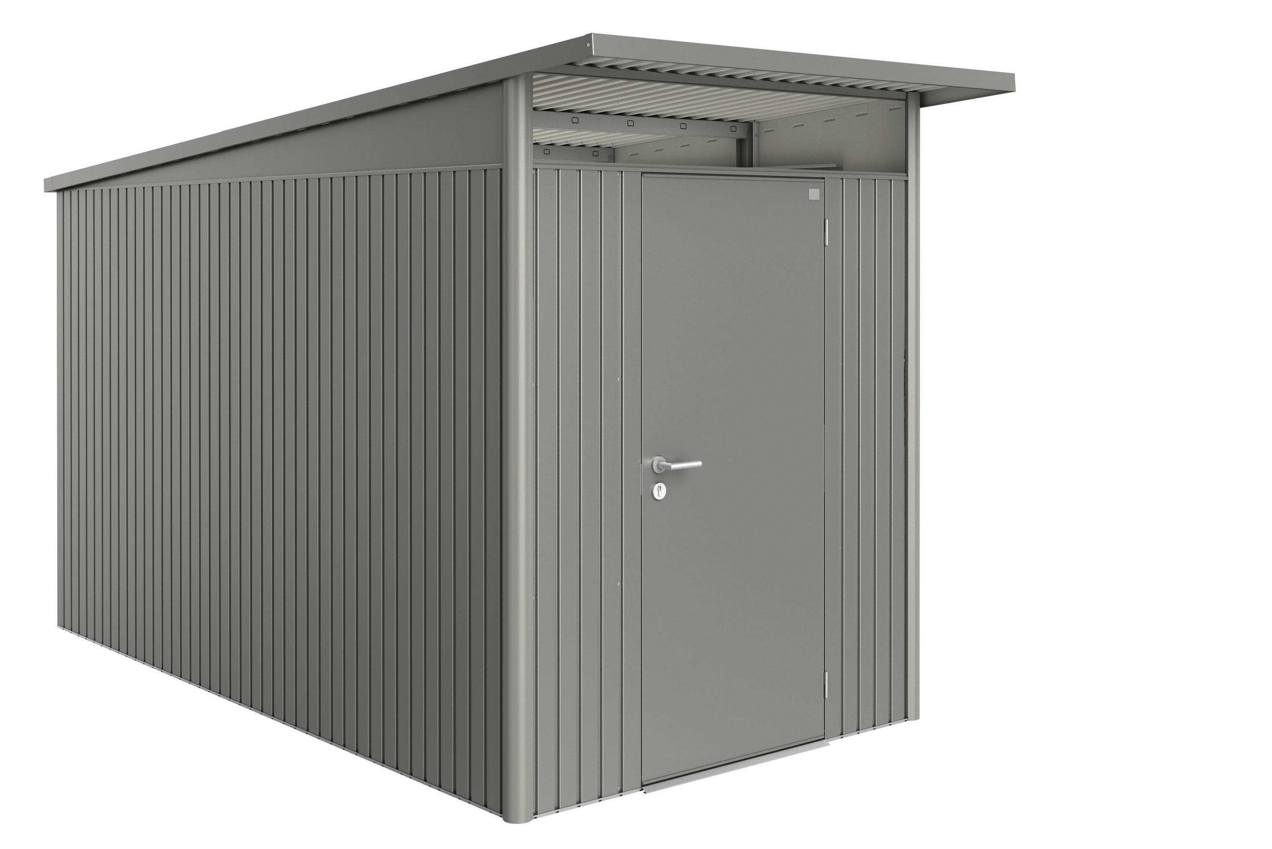 GERÄTEHAUS 180/222/380 cm  - Anthrazit, Basics, Metall (180/222/380cm) - Biohort