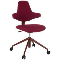 VRTLJIVI STOL tekstil rdeča  - rdeča, Moderno, kovina/umetna masa (58/87 - 97/57cm) - MID.YOU