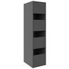 MEHRZWECKSCHRANK 50/210/67,5 cm  - Anthrazit, Basics, Holzwerkstoff (50/210/67,5cm) - Xora
