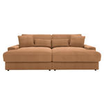 BIGSOFA in Cord Rostfarben  - Rostfarben/Schwarz, MODERN, Kunststoff/Textil (230/85/190cm) - Carryhome