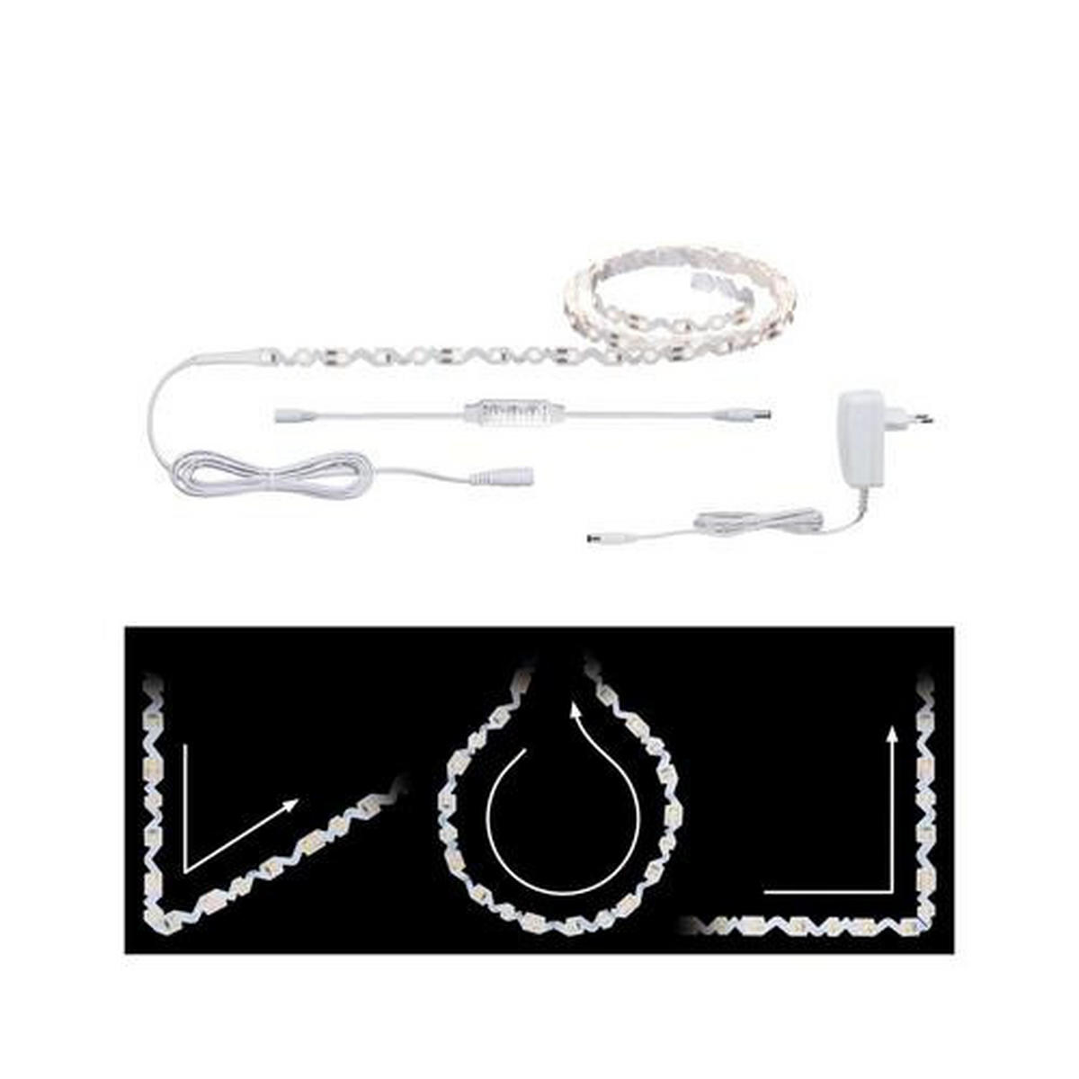 LED-STRIP FLEX 150/0,9/0,15 cm   - Weiß, Design, Kunststoff (150/0,9/0,15cm) - Paulmann