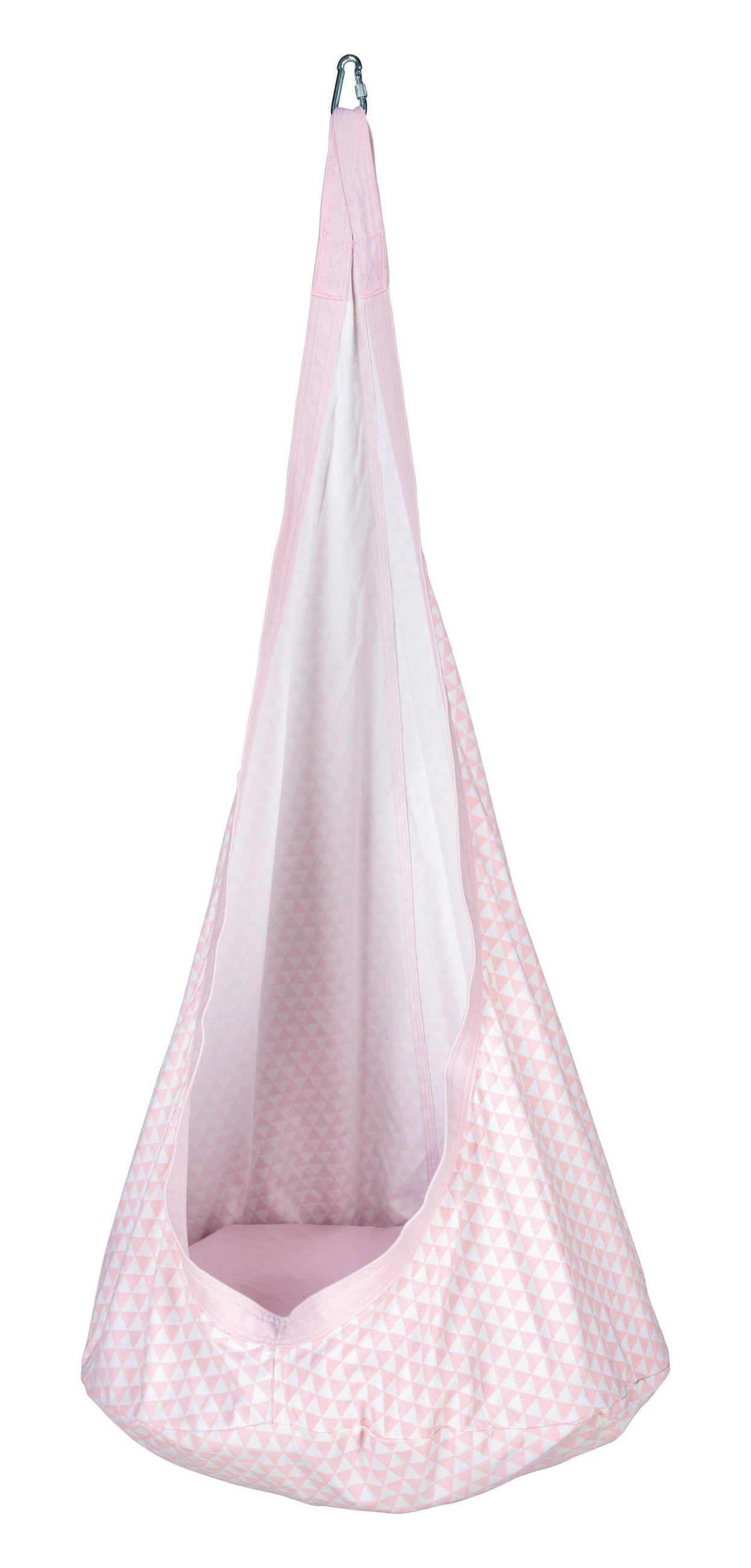 ZÁVĚSNÉ HOUPACÍ KŘESLO růžová,  - růžová, Trend, kov/textil (70/150cm) - My Baby Lou