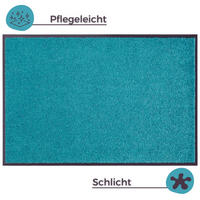 SCHMUTZFANGMATTE  90/150 cm  Petrol  - Petrol, Basics, Kunststoff/Textil (90/150cm) - Hanse Home