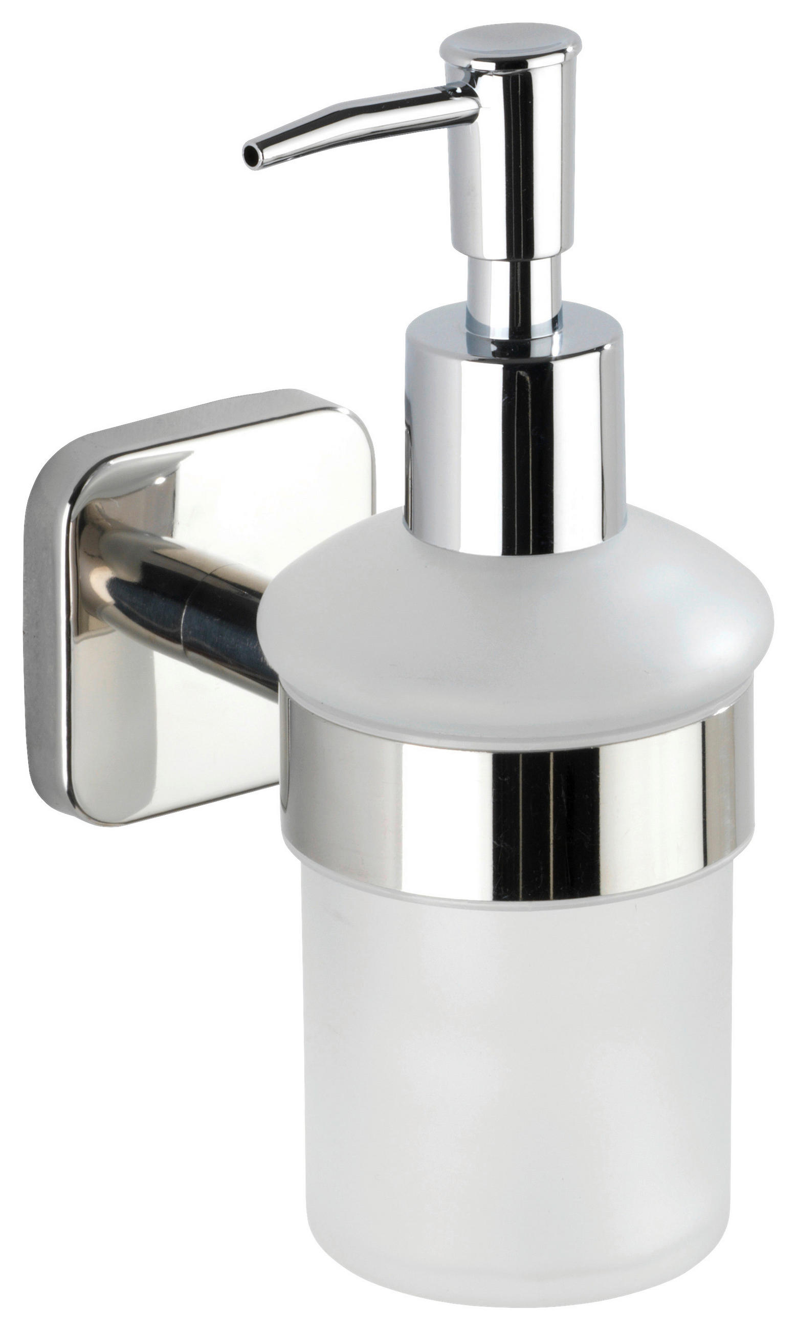 SEIFENSPENDER MEZZANO  - Basics, Glas/Metall (7/16,5/12cm) - Wenko