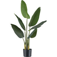 KUNSTPFLANZE Strelitzie 90 cm  - Schwarz/Braun, Design, Kunststoff (90cm) - P & B