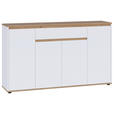 SIDEBOARD  160/93/38 cm 1 Schublade(n)  - Weiß/Eiche Artisan, MODERN, Holzwerkstoff (160/93/38cm) - Carryhome