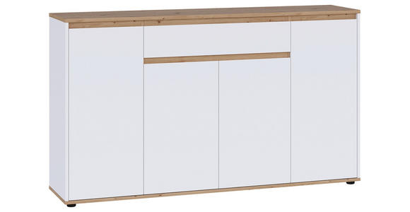 SIDEBOARD  160/93/38 cm 1 Schublade(n)  - Weiß/Eiche Artisan, MODERN, Holzwerkstoff (160/93/38cm) - Carryhome
