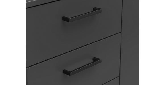 KOMMODE 120/83/40 cm in Graphitfarben - Anthrazit/Schwarz, MODERN, Holzwerkstoff/Kunststoff (120/83/40cm) - Carryhome