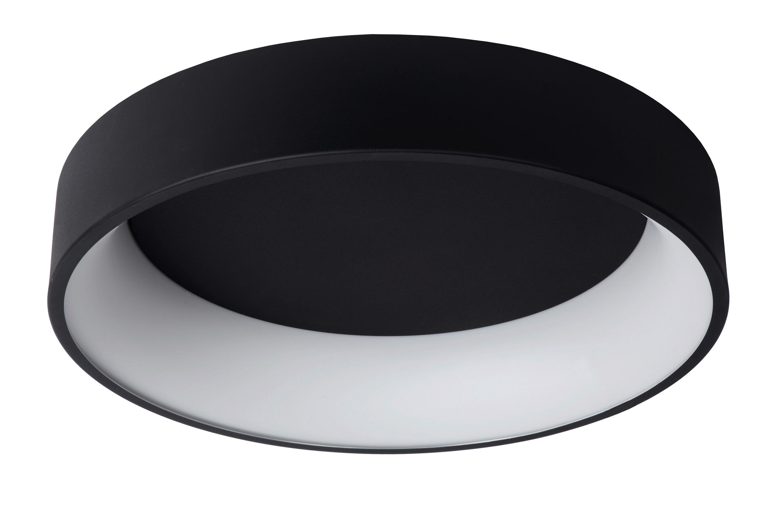 LED-DECKENLEUCHTE 60/60/13 cm - Schwarz, Basics, Metall (60/60/13cm) - Lucide