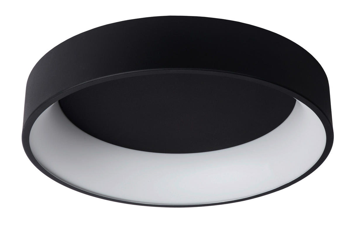 LED-DECKENLEUCHTE Talowe Led 60/60/13 cm   - Schwarz, Basics, Metall (60/60/13cm) - Lucide
