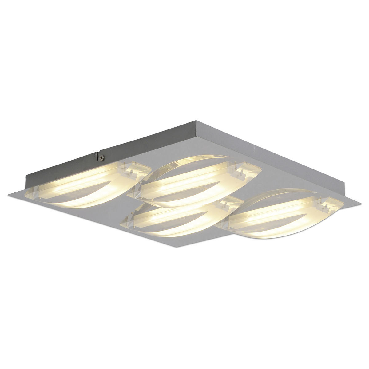 LED-DECKENLEUCHTE 30/5 cm   - Chromfarben, Basics, Kunststoff/Metall (30/5cm) - Näve