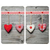 HERDABDECKPLATTE 2521481100  - Rot/Grau, Design, Glas/Kunststoff (30/1,8-5,5/52cm) - Wenko