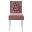 STUHL  Stoffauswahl, Typenauswahl Chenille  - Altrosa/Weiß, KONVENTIONELL, Holz/Textil (46,5/91/65cm) - Cantus