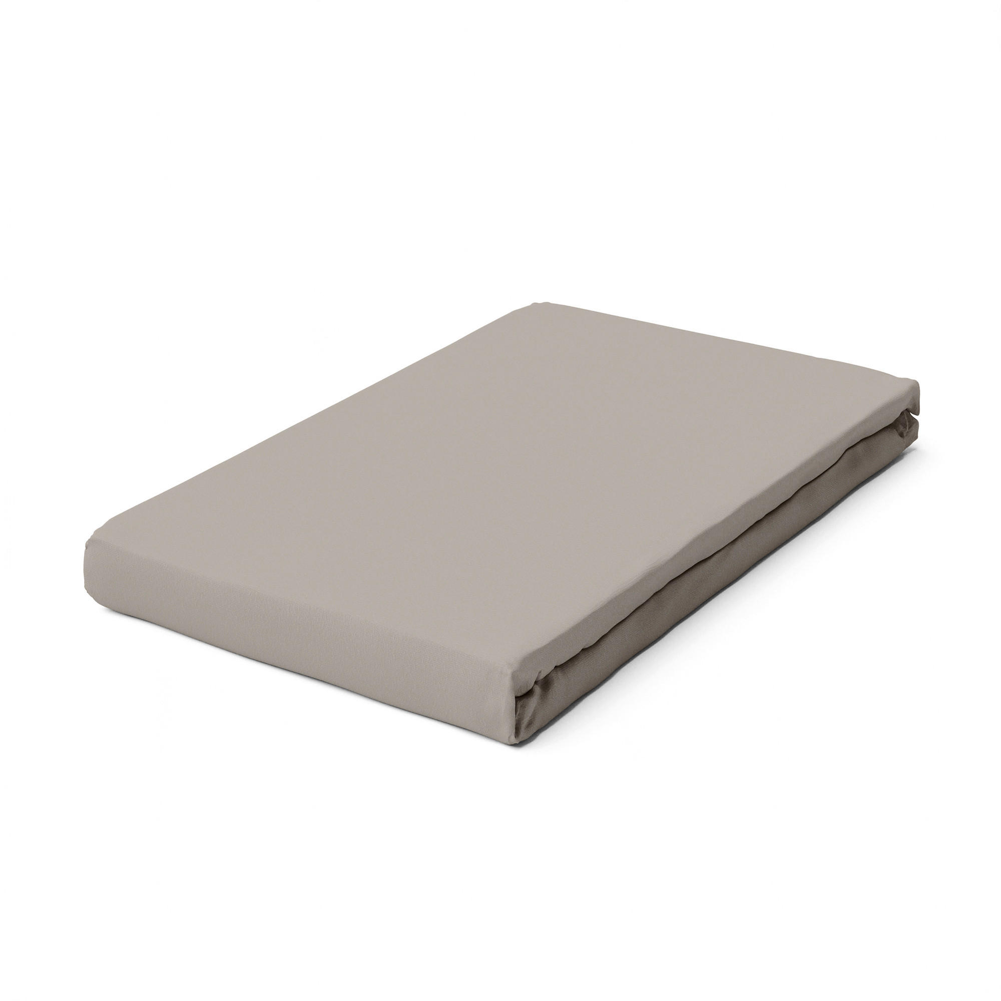 SPANNBETTTUCH Zwirn-Jersey - Taupe, Basics, Textil (100/200cm) - Schlafgut