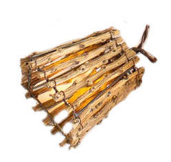 LICHTERKETTE  - Braun, Natur, Naturmaterialien (7/6,5/33cm) - Newgarden