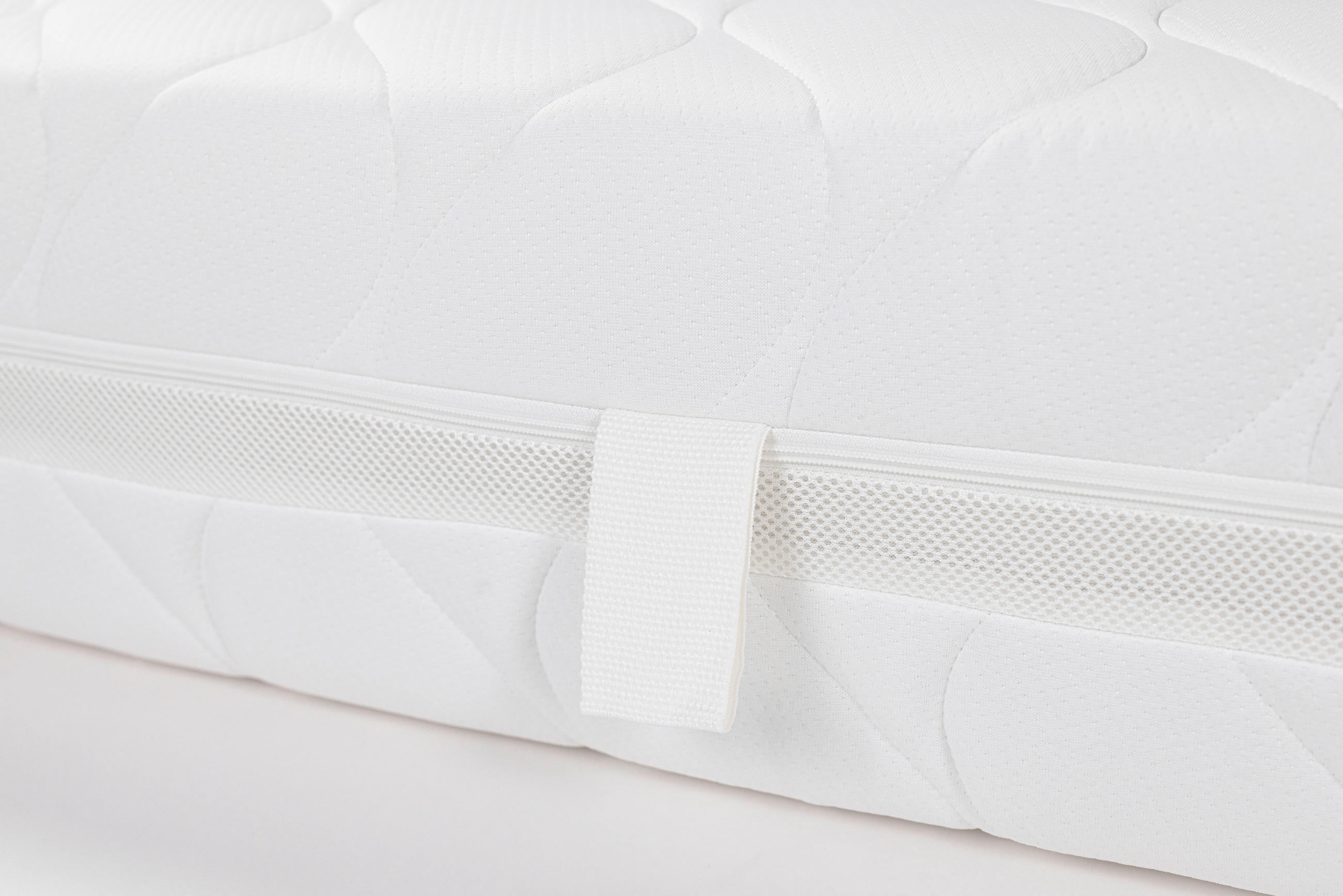 WENDEMATRATZE - Weiß, MODERN, Textil (140/200cm) - Livetastic