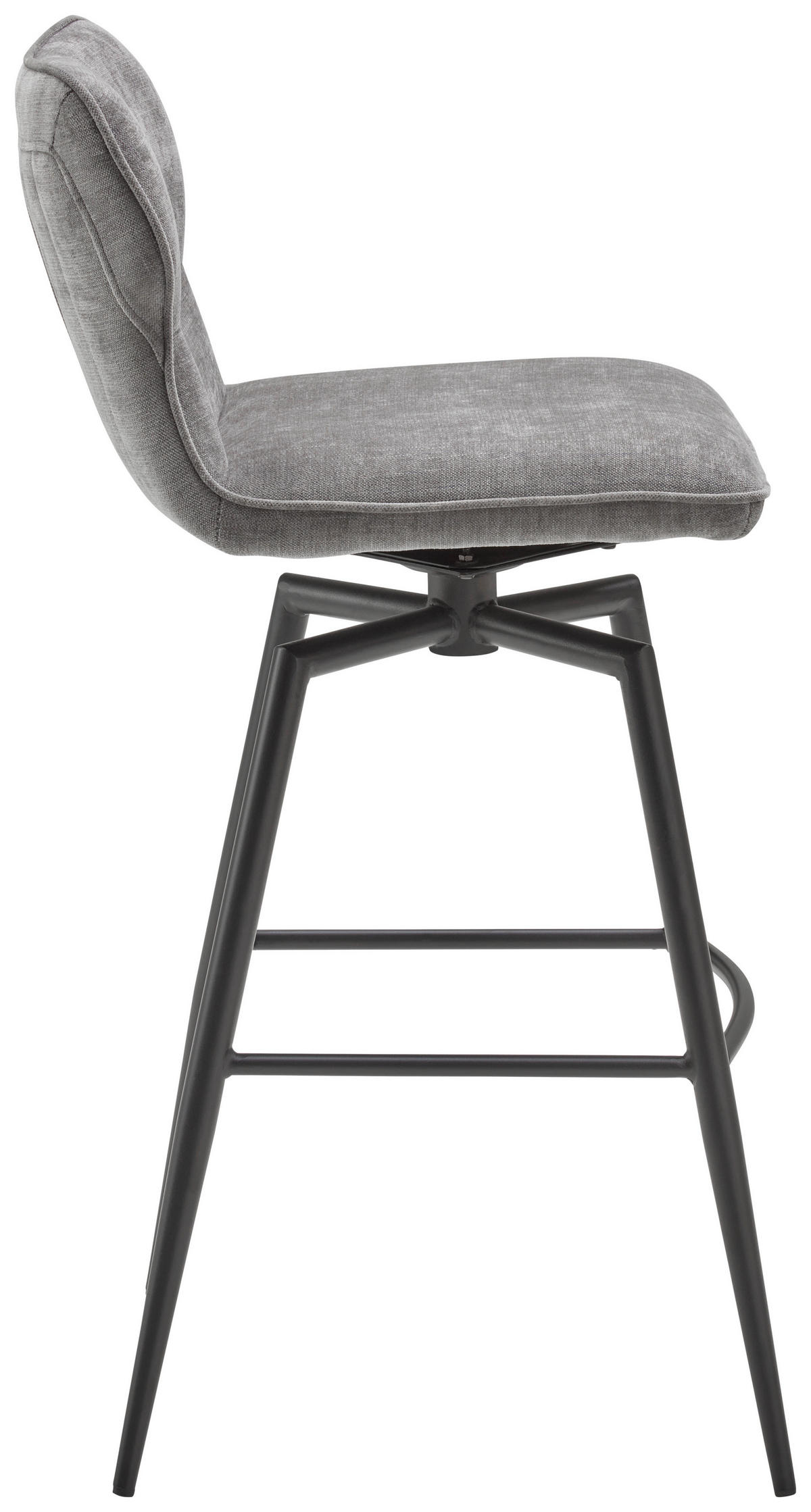 BAROVÁ ŽIDLE, šedá - šedá/černá, Lifestyle, kov/dřevo (45/99/53cm) - Livetastic