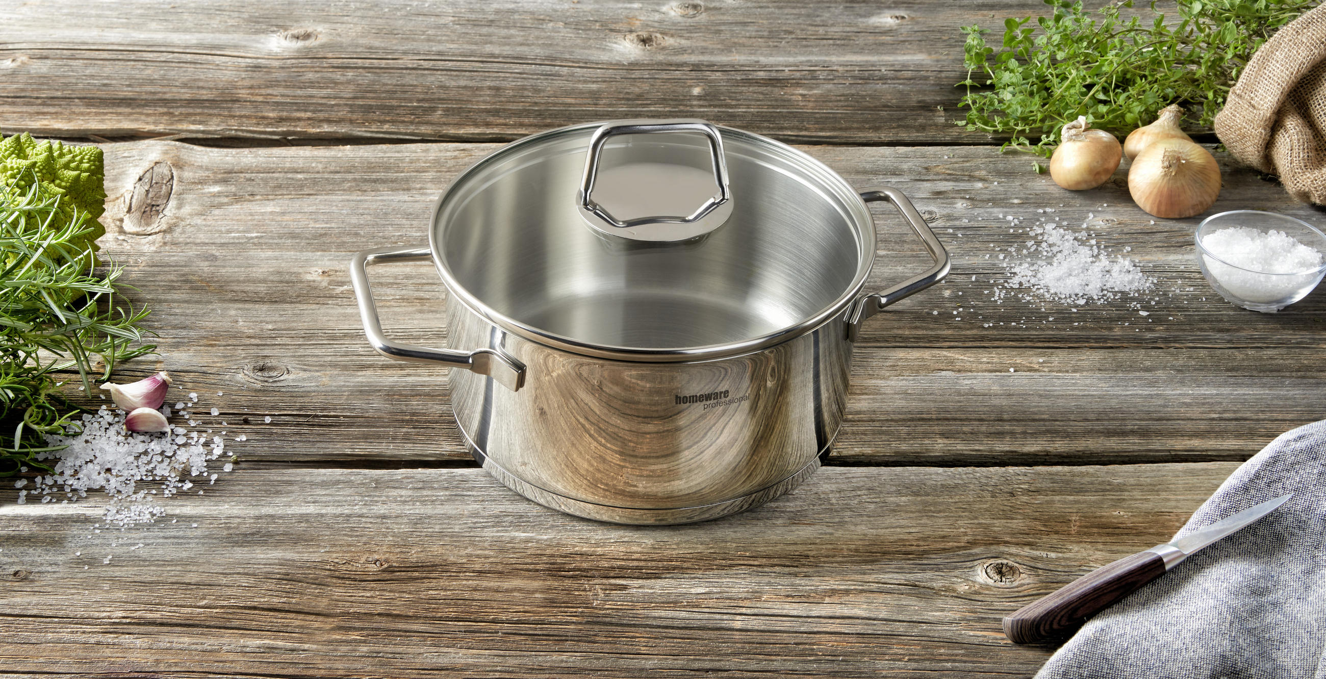 BRATENTOPF Perfect Cooking 2,5 l - Klar/Edelstahlfarben, Basics, Glas/Metall (20/9,5cm) - Homeware Profession.