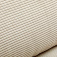 ECKSOFA Beige Cord  - Beige/Schwarz, Design, Kunststoff/Textil (240/175cm) - Landscape