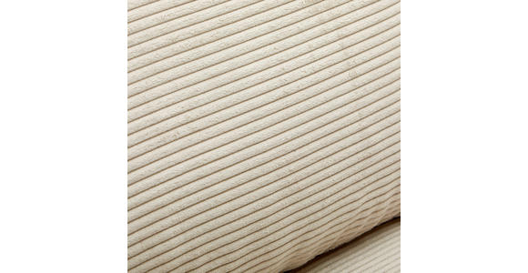ECKSOFA Beige Cord  - Beige/Schwarz, Design, Kunststoff/Textil (240/175cm) - Landscape