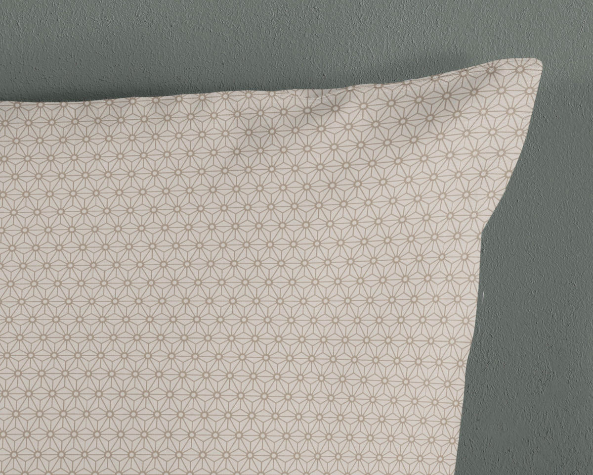 WENDEBETTWÄSCHE 2-teilig HIP Satin 140/200 cm  - Greige/Perlmutt, Basics, Textil (140/200cm)