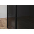 SCHWEBETÜRENSCHRANK 301/223/68 cm 3-türig Schwarz, Weiß  - Schwarz/Weiß, KONVENTIONELL, Glas/Holzwerkstoff (301/223/68cm) - Novel