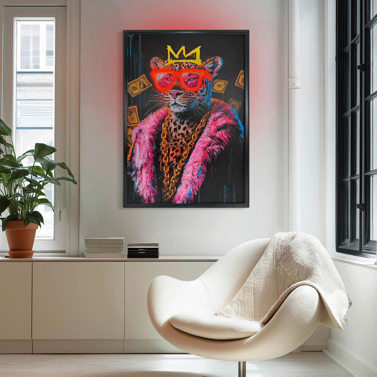 LED-BILD - Rosa, LIFESTYLE, Holzwerkstoff (70/100cm) - Reinders!