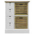 KOMMODE Pinie, Tanne furniert, teilmassiv Braun, Weiß - Braun/Weiß, Design, Holz (66/86,5/32cm) - Landscape