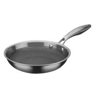 BRATPFANNE INOXXA BLACK Vitaflon® Quarzit Beschichtung 20 cm  - Edelstahlfarben, Basics, Metall (20cm) - GSW