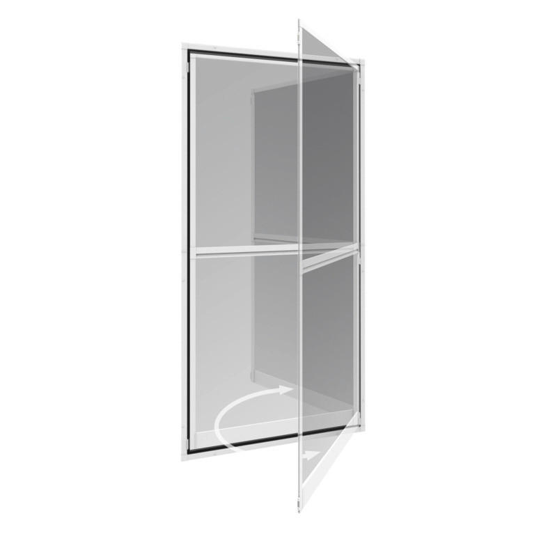 FLIEGENGITTERTÜR - Weiß, Basics, Metall (100/210cm)