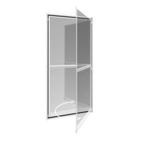 FLIEGENGITTERTÜR - Weiß, Basics, Metall (100/210cm)