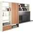 WOHNWAND in - Sandfarben/Edelstahlfarben, Design, Glas/Holz - Hülsta WOHNWAND in - Sandfarben/Edelstahlfarben, Design, Glas/Holz - Hülsta