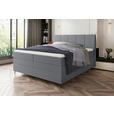 BOXSPRINGBETT 180/200 cm  in Grau  - Schwarz/Grau, KONVENTIONELL, Textil/Metall (180/200cm) - Carryhome