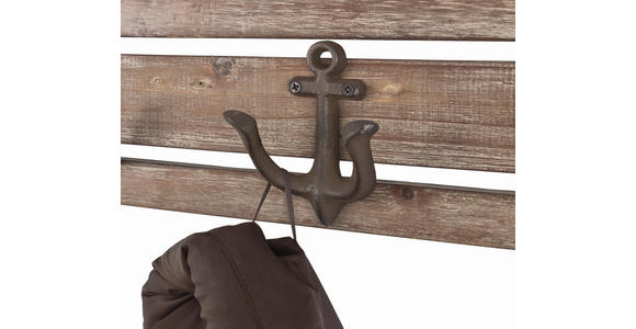 WANDGARDEROBE  in Tanne massiv Braun  - Braun, Design, Holz (50/14/7cm) - Carryhome