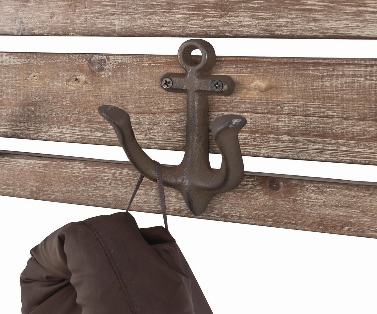 GARDEROBENLEISTE  in Tanne Braun  - Braun, Basics, Holz/Metall (66/7/14cm)