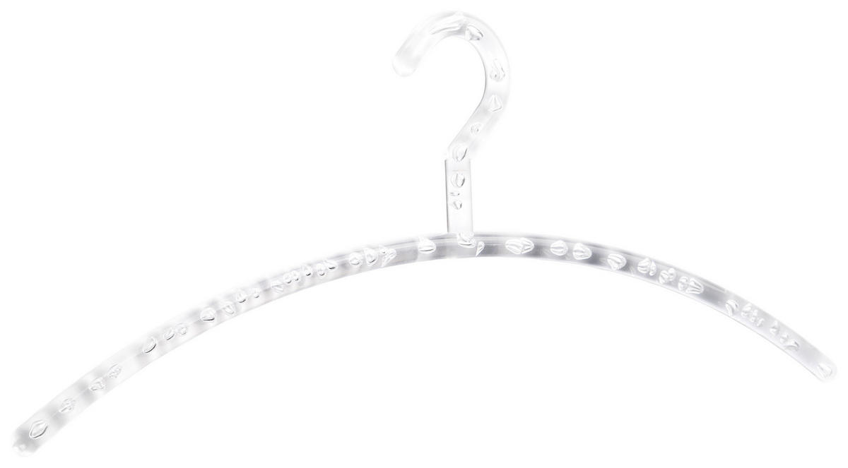 KLEIDERBÜGEL 5ER-SET Kunststoff  - Transparent, Design, Kunststoff (44/18/1,2cm)