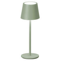AKKU-TISCHLEUCHTE Roxi 27,5/9 cm  - Salbeigrün, Trend, Metall (27,5/9cm)
