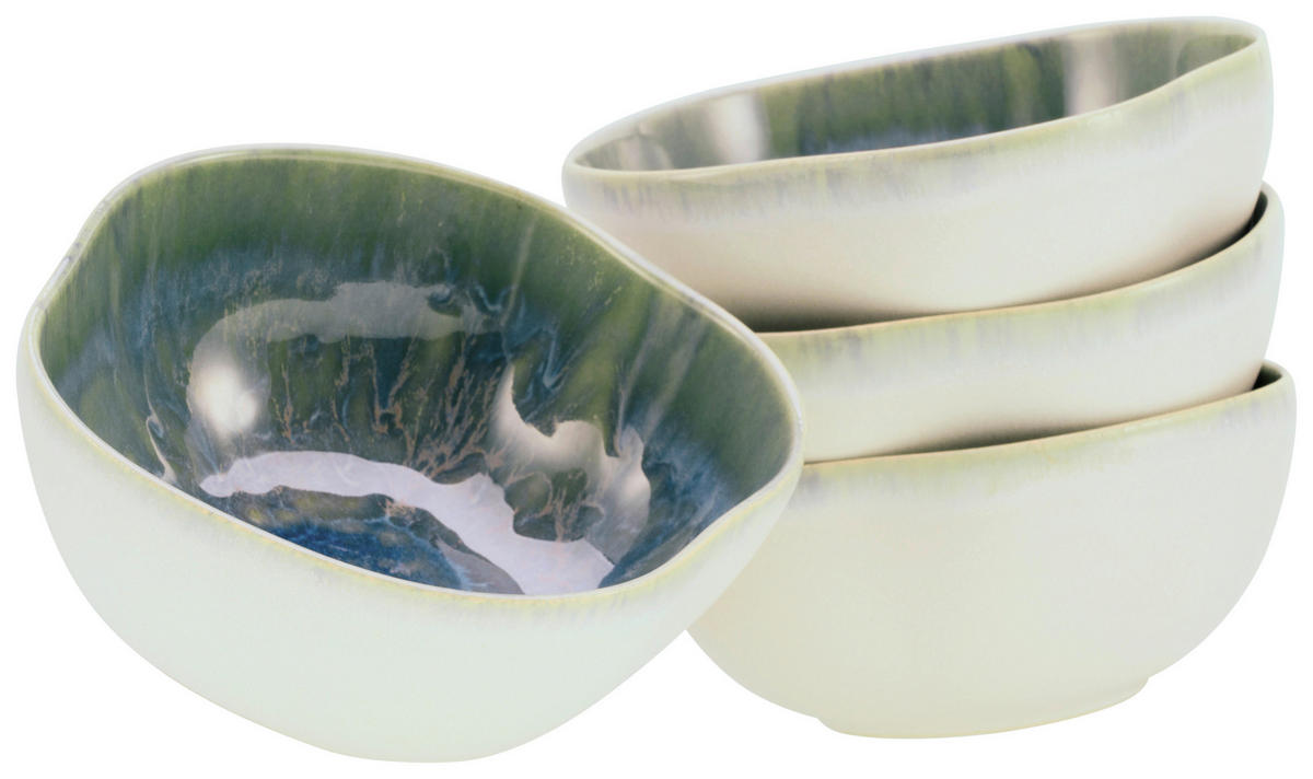 MÜSLISCHALENSET YUKI 16 cm  - Blau/Grün, Basics, Keramik (16cm) - Creatable
