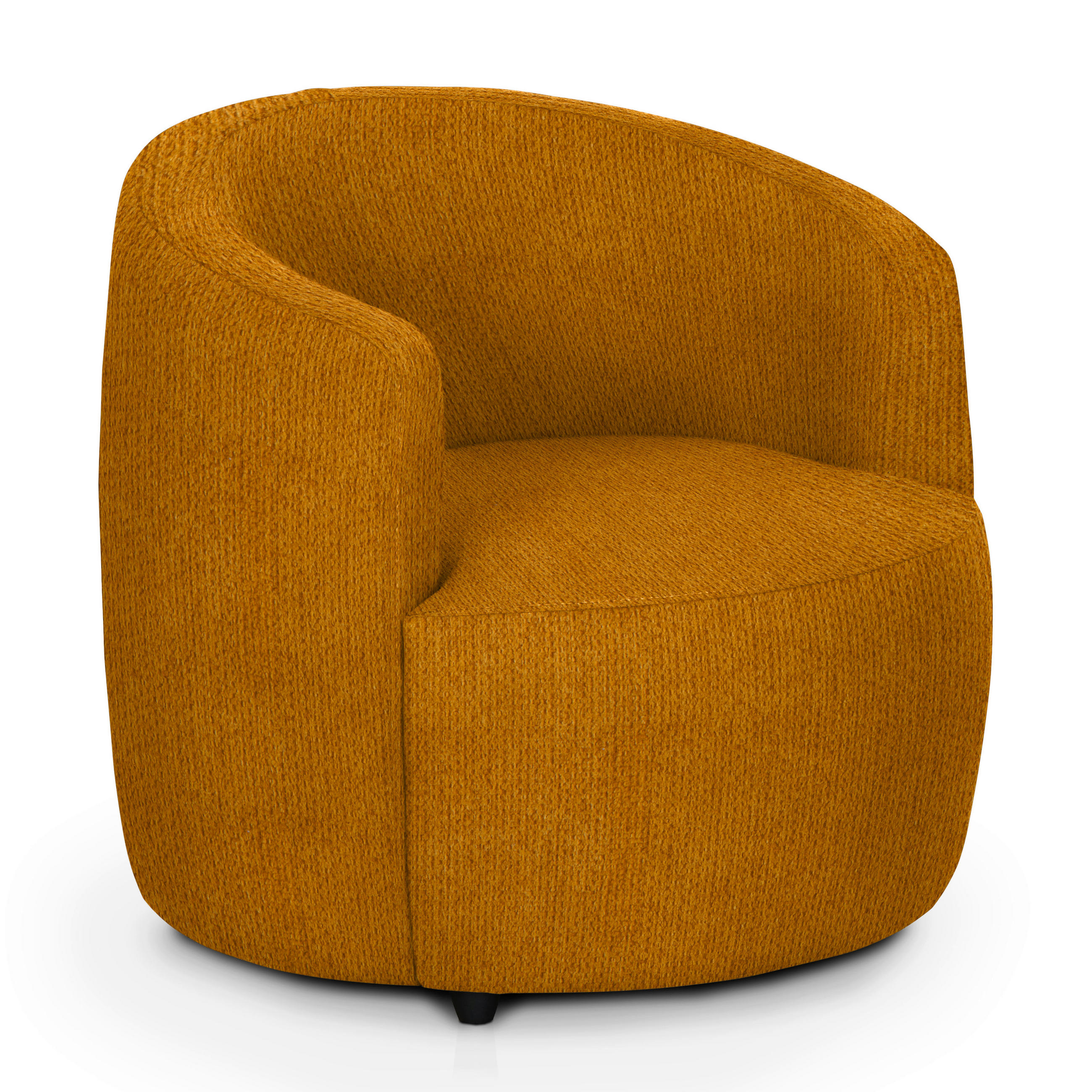 COCKTAILSESSEL Chenille Gelb    - Gelb/Schwarz, Design, Kunststoff/Textil (81/74/81cm) - Livetastic