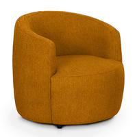 COCKTAILSESSEL Chenille Gelb    - Gelb/Schwarz, Design, Kunststoff/Textil (81/74/81cm) - Livetastic