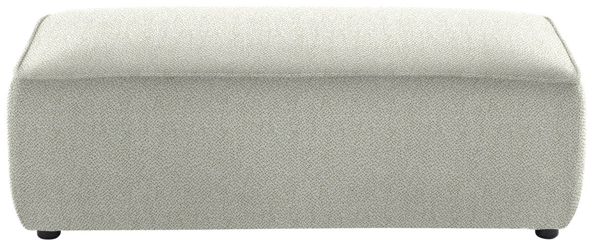 ECKSOFA in Flachgewebe Ecru  164/341 cm  - Ecru/Schwarz, Design, Kunststoff/Textil (164/341cm) - W.Schillig