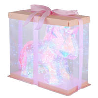 NAMIZNA LED-SVETILKA  BRONDAR   30/14/26 cm          - pink/prozorno, Basics, umetna masa (30/14/26cm) - Globo