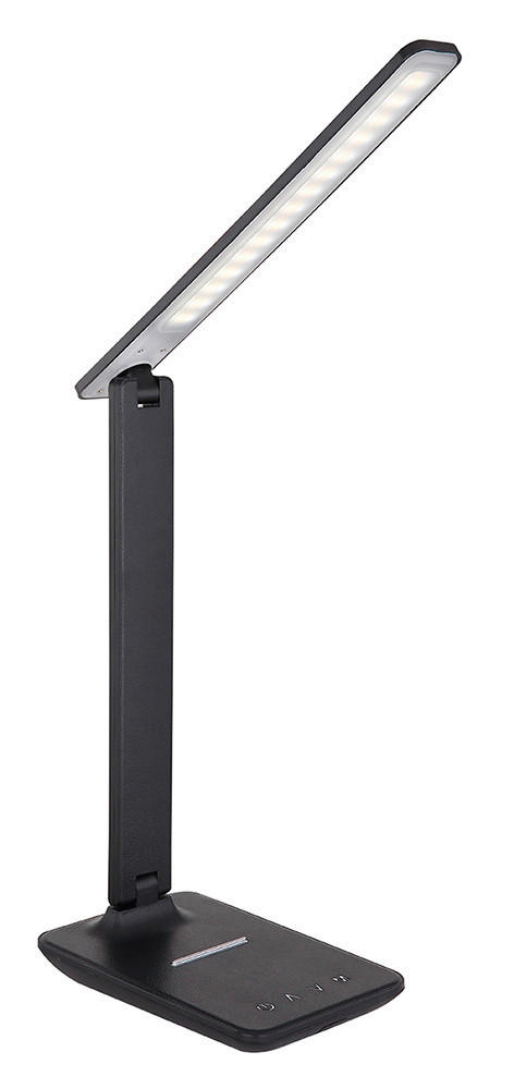 STOLNÍ LED LAMPA, dotykový stmívač, 42/11,5/56,5 cm - černá/opál, Design, plast (42/11,5/56,5cm) - Globo