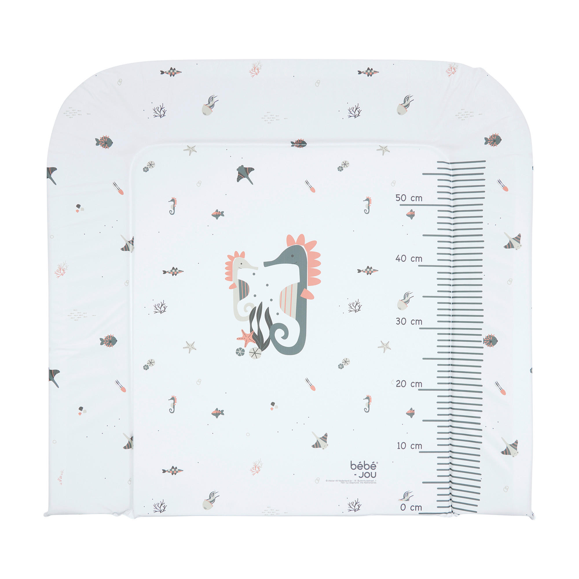 WICKELAUFLAGE - Weiß, Basics, Kunststoff (72/77/6.5cm) - Bebe Jou