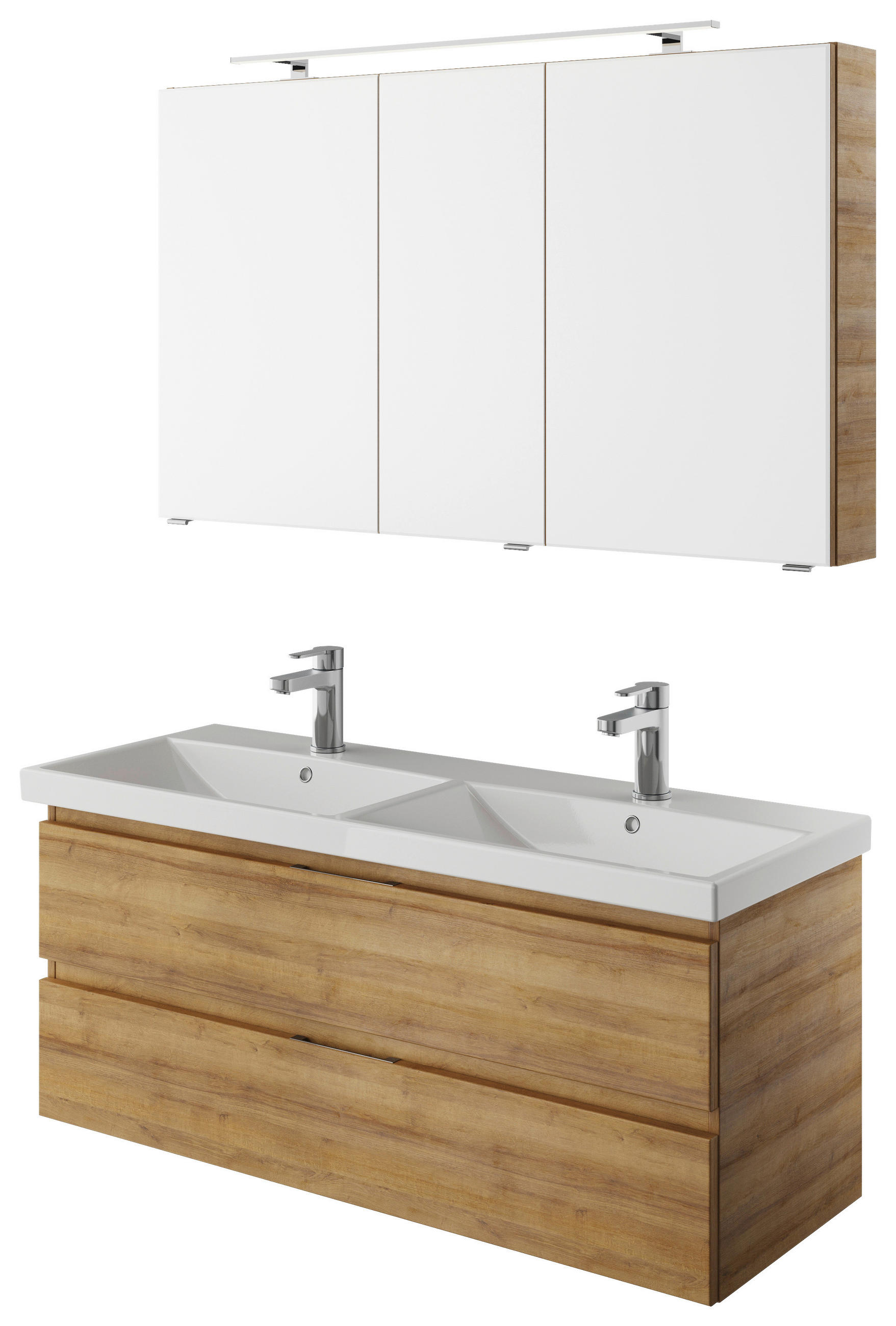 BADEZIMMER  in 120 cm  - Eichefarben/Weiß, KONVENTIONELL, Keramik/Holzwerkstoff (120cm) - Pelipal