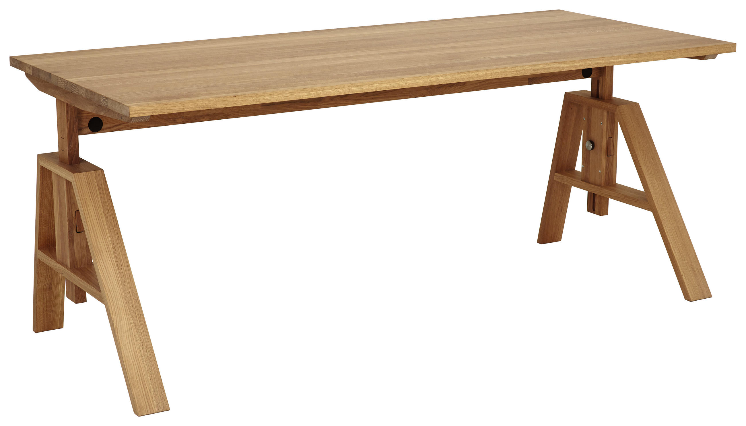 SCHREIBTISCH 180/80/68-81 cm  in Eichefarben  - Eichefarben, Design, Holz (180/80/68-81cm) - Team 7
