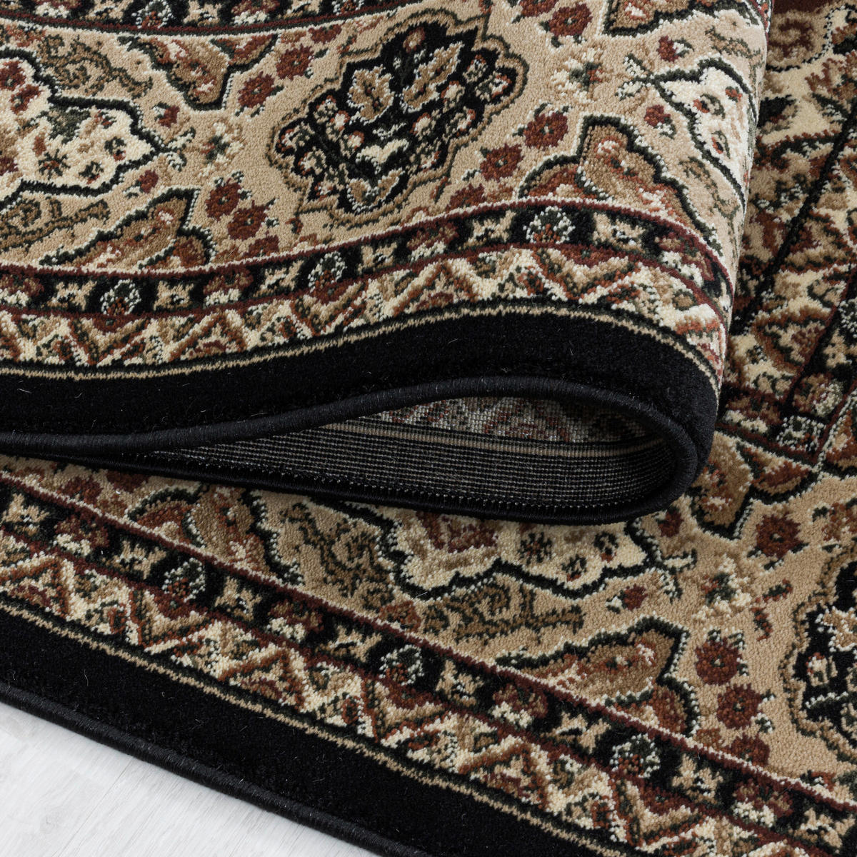 WEBTEPPICH 200/290 cm Kashmir 2603 Schwarz Schwarz  - Schwarz, LIFESTYLE, Textil (200/290cm)