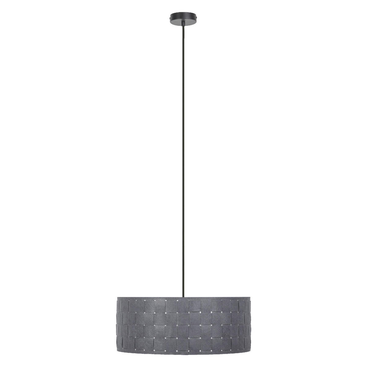 HÄNGELEUCHTE 48/121 cm  - Dunkelgrau, Basics, Naturmaterialien/Metall (48/121cm) - Osram